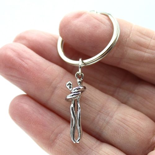 Lovers Embrace Couple kissing KEYRING